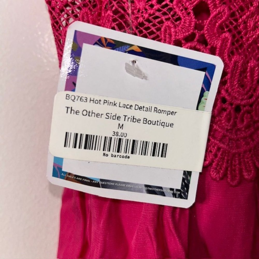 NWT Love Tree Fashion Women's Woven Solid Mini Cami Lace Trim Dress Size M NWT - Picture 7 of 7